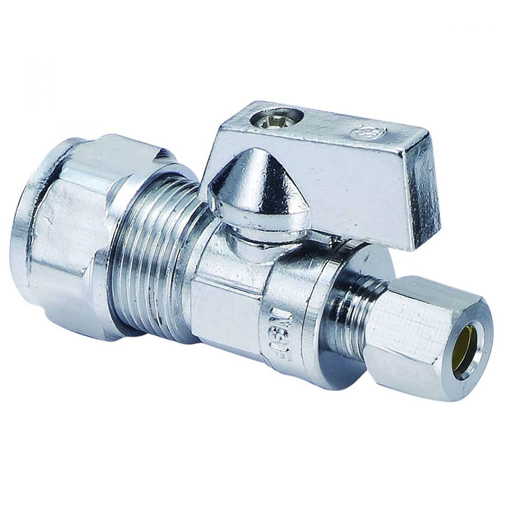 Quarter Turn Angle Straight Stop Valve 5/8in OD Comp x 3/8in OD Comp Lead Free<span class=' ItemWarning' style='display:block;'>Item is usually in stock, but we&#39;ll be in touch if there&#39;s a problem<br /></span>