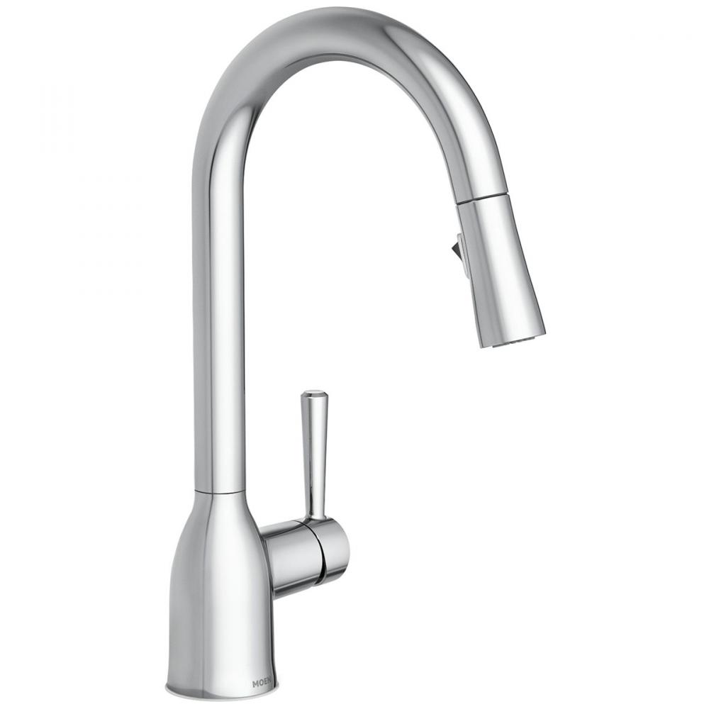 Adler™ Chrome 1Hdle high arc pulldown kitchen faucet<span class=' ItemWarning' style='display:block;'>Item is usually in stock, but we&#39;ll be in touch if there&#39;s a problem<br /></span>