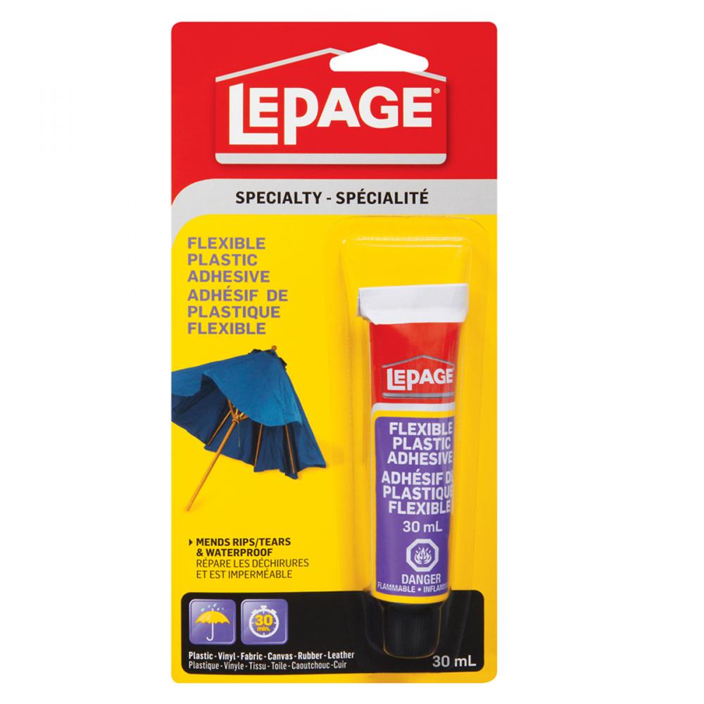 Plastic Glue Flexible 30ml Lepage 393915<span class=' ItemWarning' style='display:block;'>Item is usually in stock, but we&#39;ll be in touch if there&#39;s a problem<br /></span>