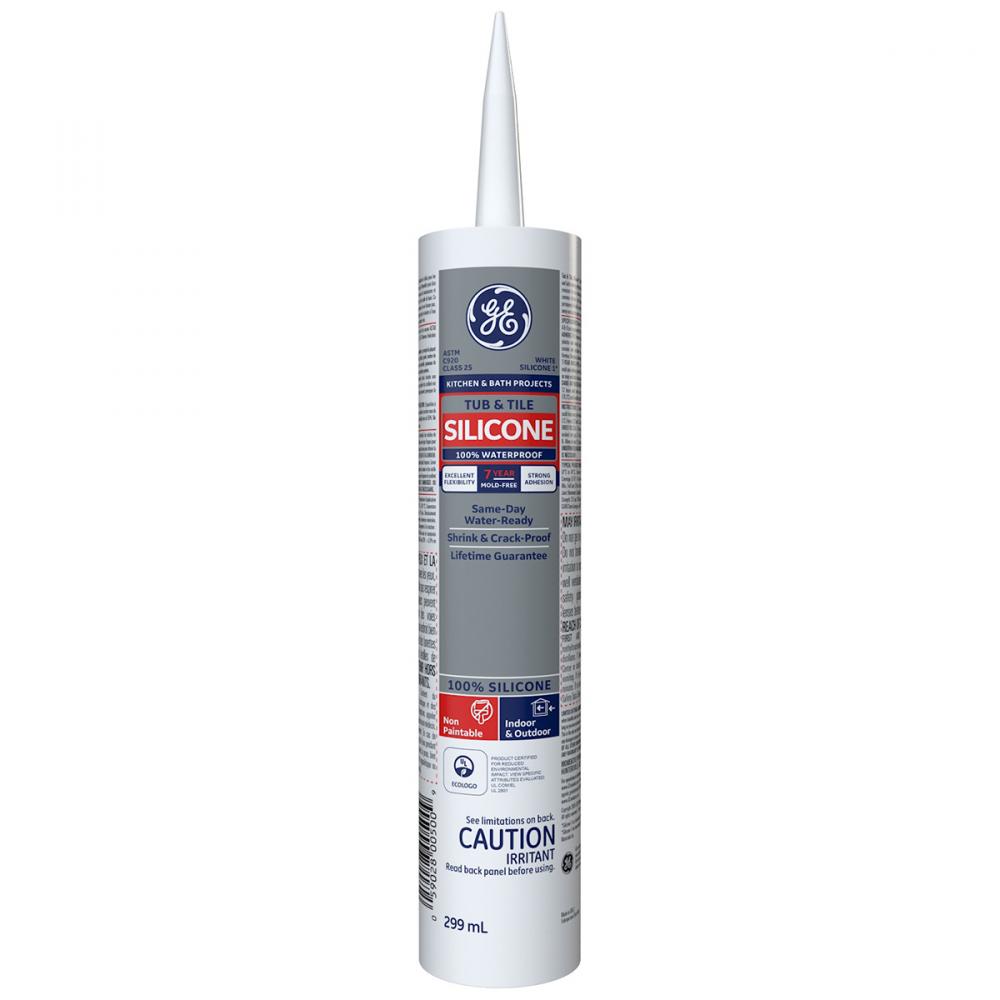 Silicone 1, Tub&Tile K&B 298ml White<span class=' ItemWarning' style='display:block;'>Item is usually in stock, but we&#39;ll be in touch if there&#39;s a problem<br /></span>