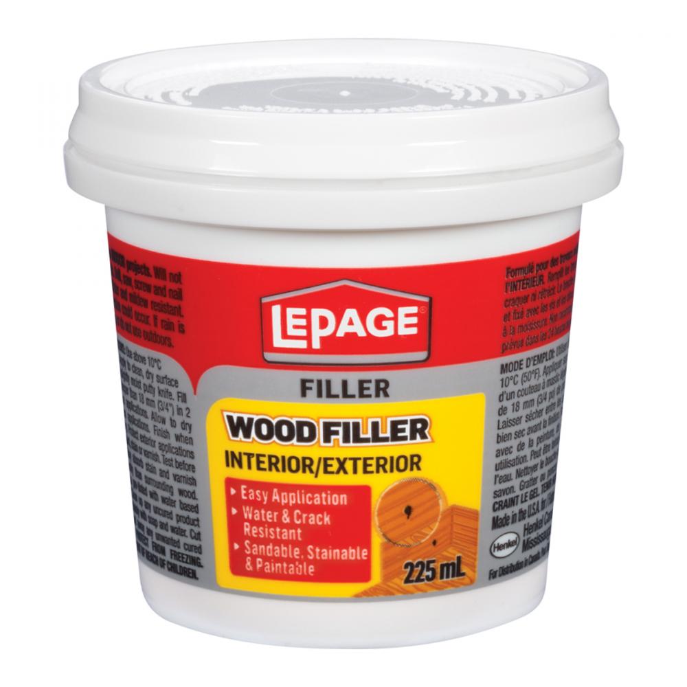 Wood Filler Interior / Exterior 225ml Lepage 462072<span class=' ItemWarning' style='display:block;'>Item is usually in stock, but we&#39;ll be in touch if there&#39;s a problem<br /></span>