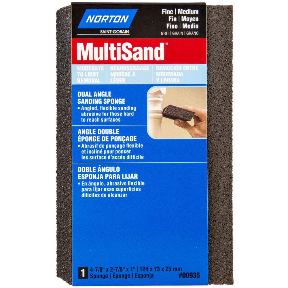 Multi Sand Dual Angle Sponge F/M 4-7/8In X2-7/8In X1in<span class=' ItemWarning' style='display:block;'>Item is usually in stock, but we&#39;ll be in touch if there&#39;s a problem<br /></span>