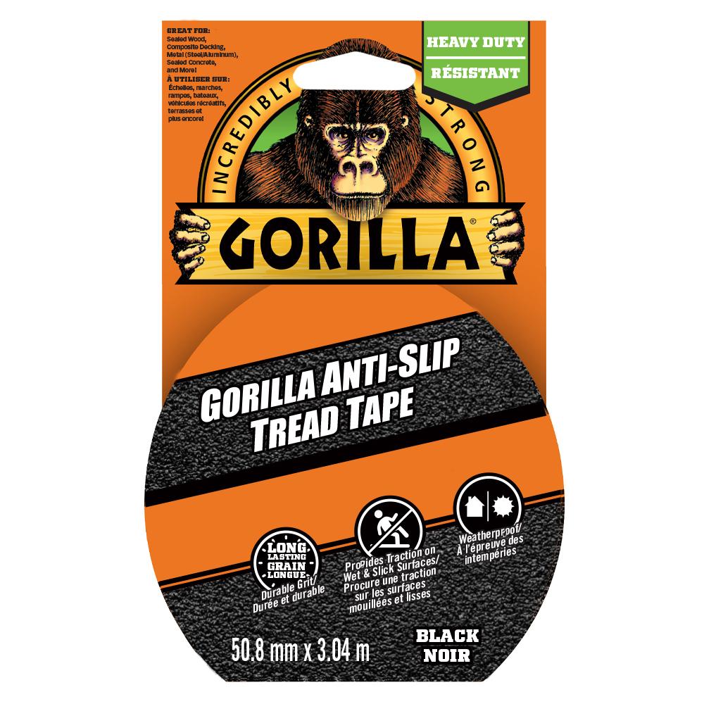 Gorilla Anti Slip Tread Tape 50.8mm x 3.04m Black<span class=' ItemWarning' style='display:block;'>Item is usually in stock, but we&#39;ll be in touch if there&#39;s a problem<br /></span>