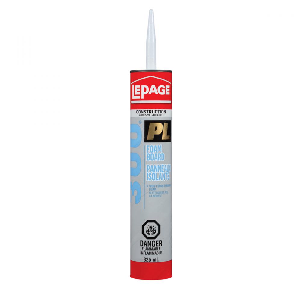 PL300 Foamboard Adhesive 825ml Lepage<span class=' ItemWarning' style='display:block;'>Item is usually in stock, but we&#39;ll be in touch if there&#39;s a problem<br /></span>