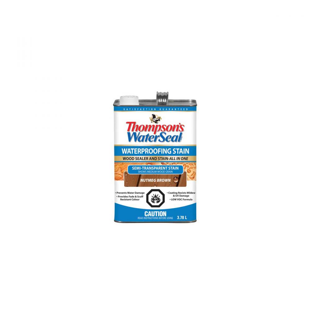 Thompsons Wood Stain Semi Trans. Nutmeg Brown 3.78L<span class=' ItemWarning' style='display:block;'>Item is usually in stock, but we&#39;ll be in touch if there&#39;s a problem<br /></span>