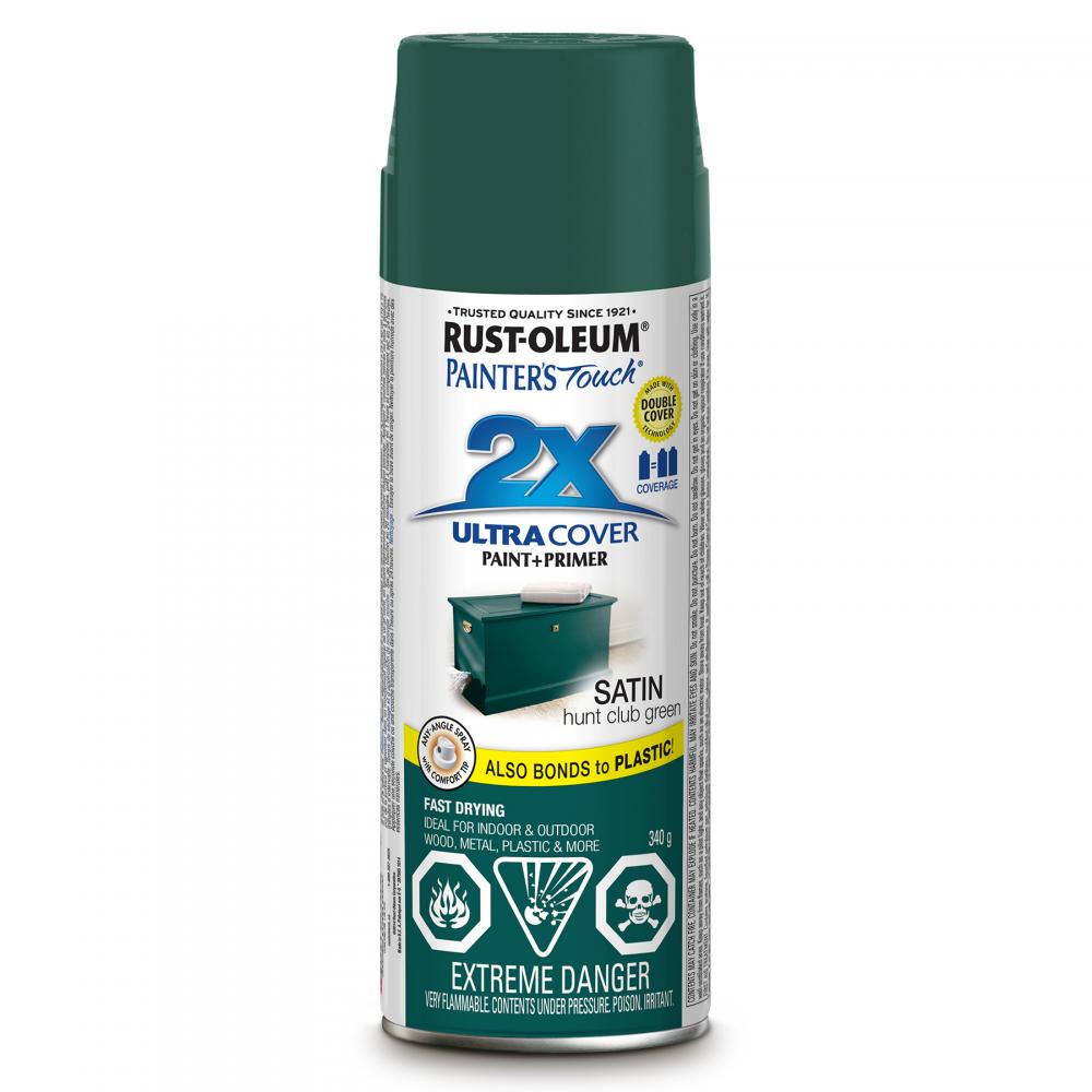 Painters Touch 2X Spray Paint 340G Satin Hunt Club Green<span class=' ItemWarning' style='display:block;'>Item is usually in stock, but we&#39;ll be in touch if there&#39;s a problem<br /></span>