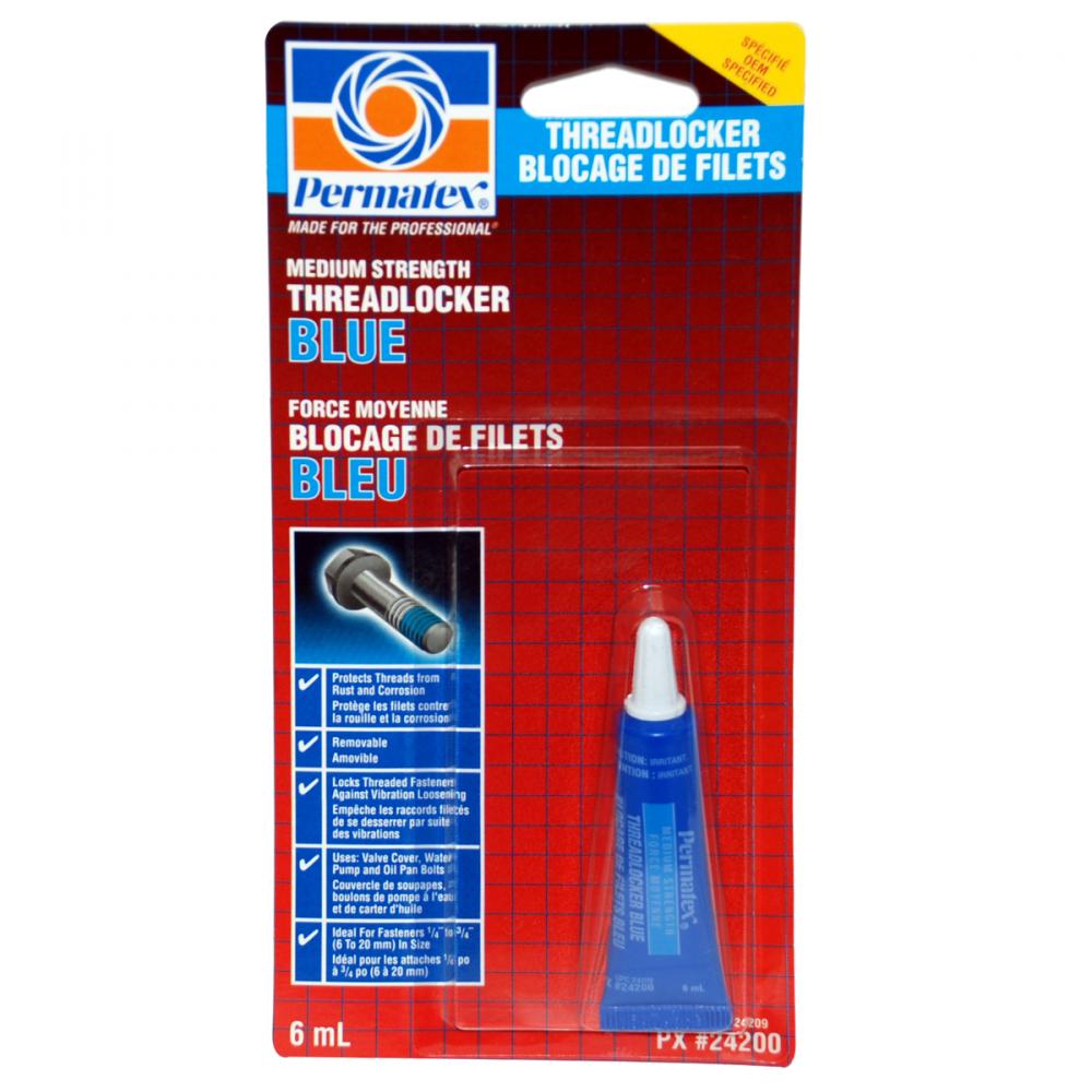 Permatex Threadlocker Medium Strength Blue 6ml<span class=' ItemWarning' style='display:block;'>Item is usually in stock, but we&#39;ll be in touch if there&#39;s a problem<br /></span>