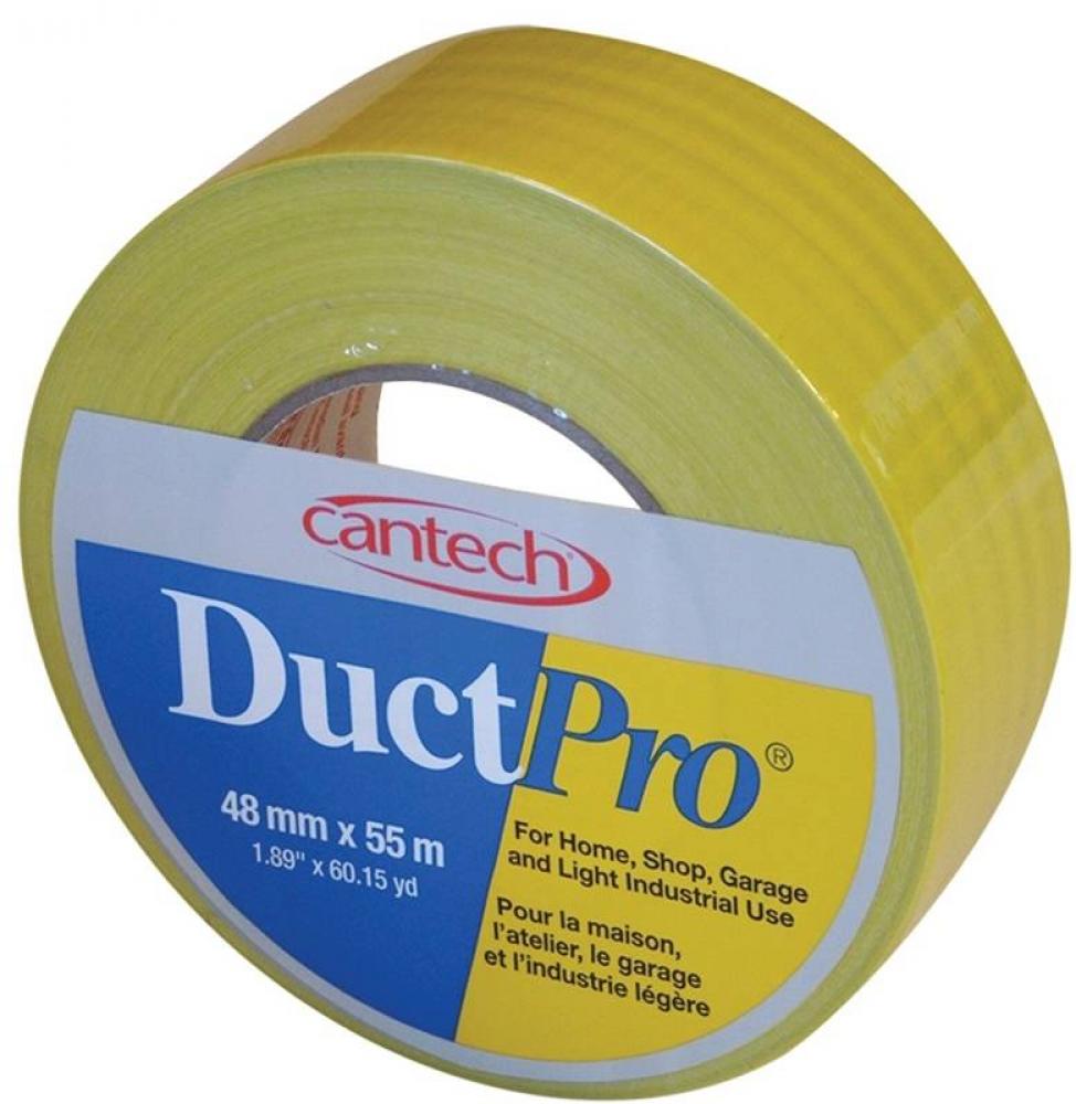 Duct Pro® Tape 9mil Yellow 48mm x 55m<span class=' ItemWarning' style='display:block;'>Item is usually in stock, but we&#39;ll be in touch if there&#39;s a problem<br /></span>