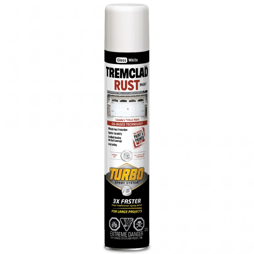 Rust Paint Oil Based Turbo Spray 680G Gloss White<span class=' ItemWarning' style='display:block;'>Item is usually in stock, but we&#39;ll be in touch if there&#39;s a problem<br /></span>