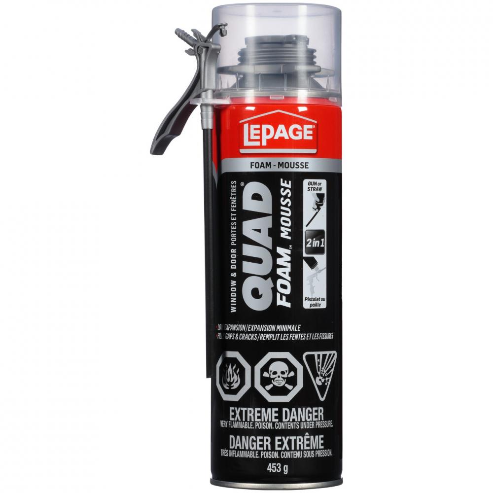 Quad Window & Door Foam Sealant 453g<span class=' ItemWarning' style='display:block;'>Item is usually in stock, but we&#39;ll be in touch if there&#39;s a problem<br /></span>