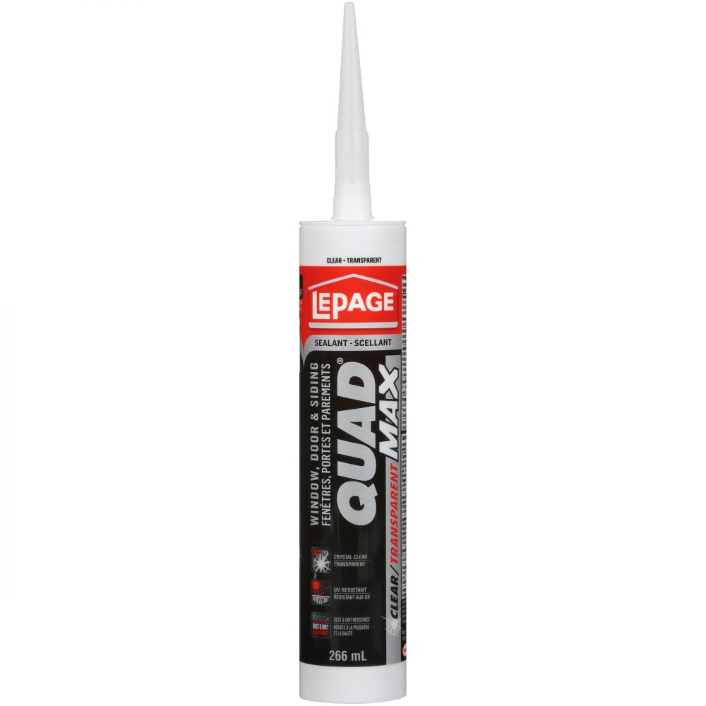 Quad Max Window & Siding Sealant 280ml Clear<span class=' ItemWarning' style='display:block;'>Item is usually in stock, but we&#39;ll be in touch if there&#39;s a problem<br /></span>