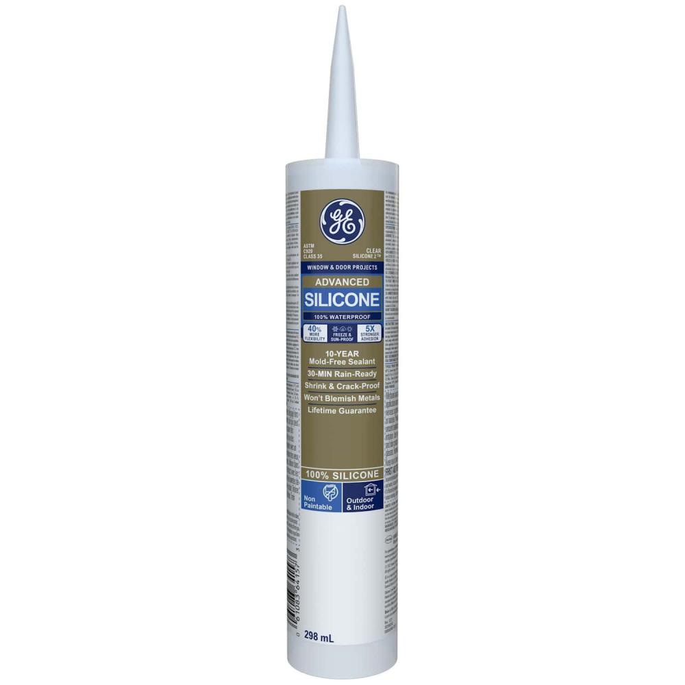GE Silicone 2 Advanced Window & Door Sealant 298ml Clear<span class=' ItemWarning' style='display:block;'>Item is usually in stock, but we&#39;ll be in touch if there&#39;s a problem<br /></span>