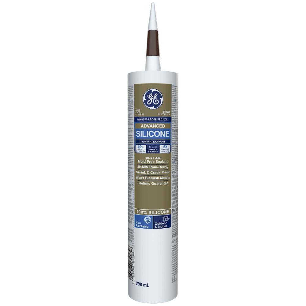 GE Silicone 2 Advanced Window & Door Sealant 298ml Brown<span class=' ItemWarning' style='display:block;'>Item is usually in stock, but we&#39;ll be in touch if there&#39;s a problem<br /></span>