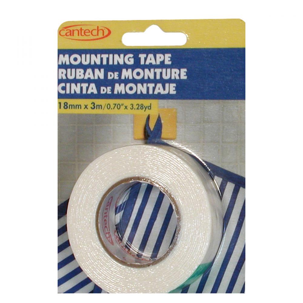 Foam Mounting Tape 18mm X 3m White<span class=' ItemWarning' style='display:block;'>Item is usually in stock, but we&#39;ll be in touch if there&#39;s a problem<br /></span>