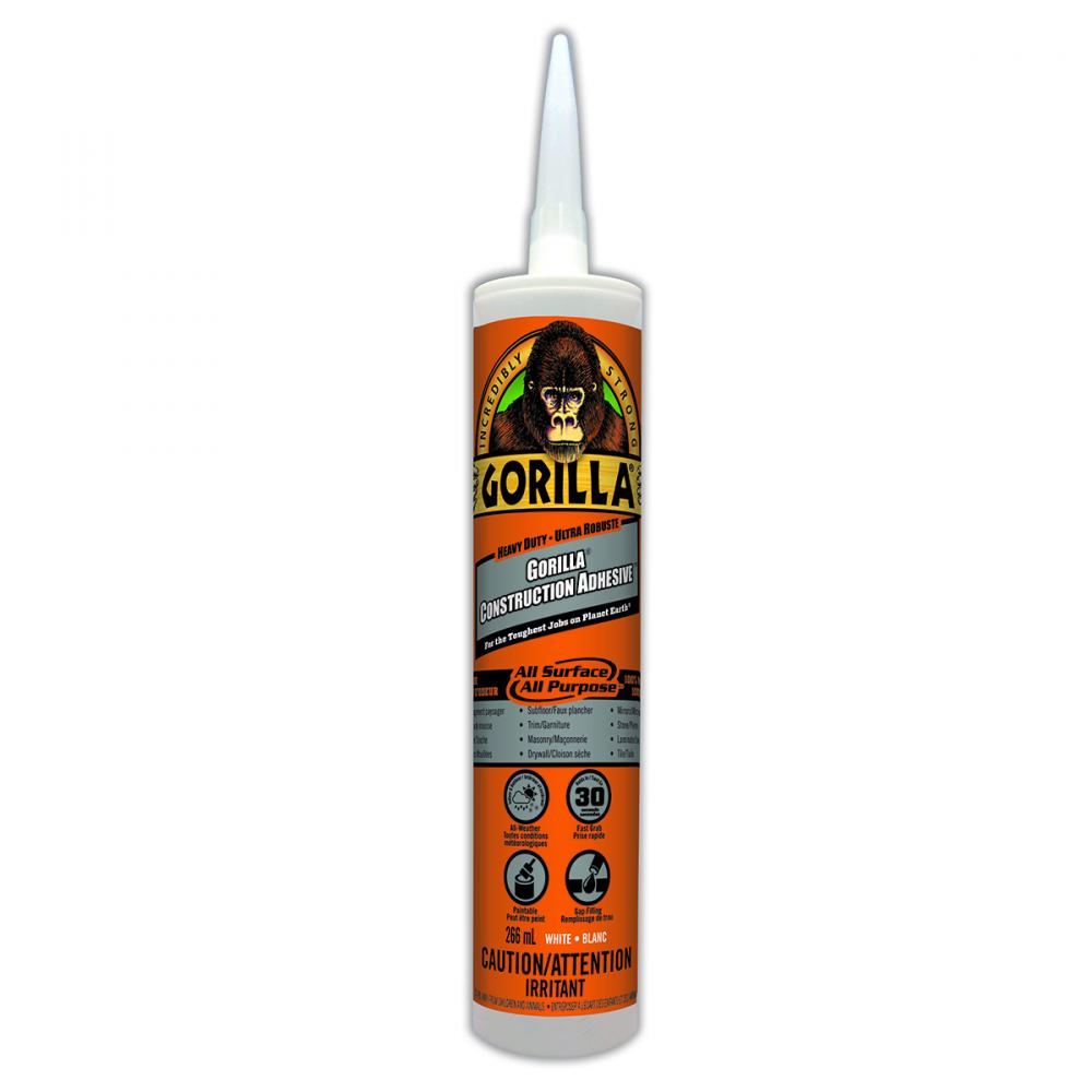 Gorilla Construction Adhesive Cartridge 9oz<span class=' ItemWarning' style='display:block;'>Item is usually in stock, but we&#39;ll be in touch if there&#39;s a problem<br /></span>