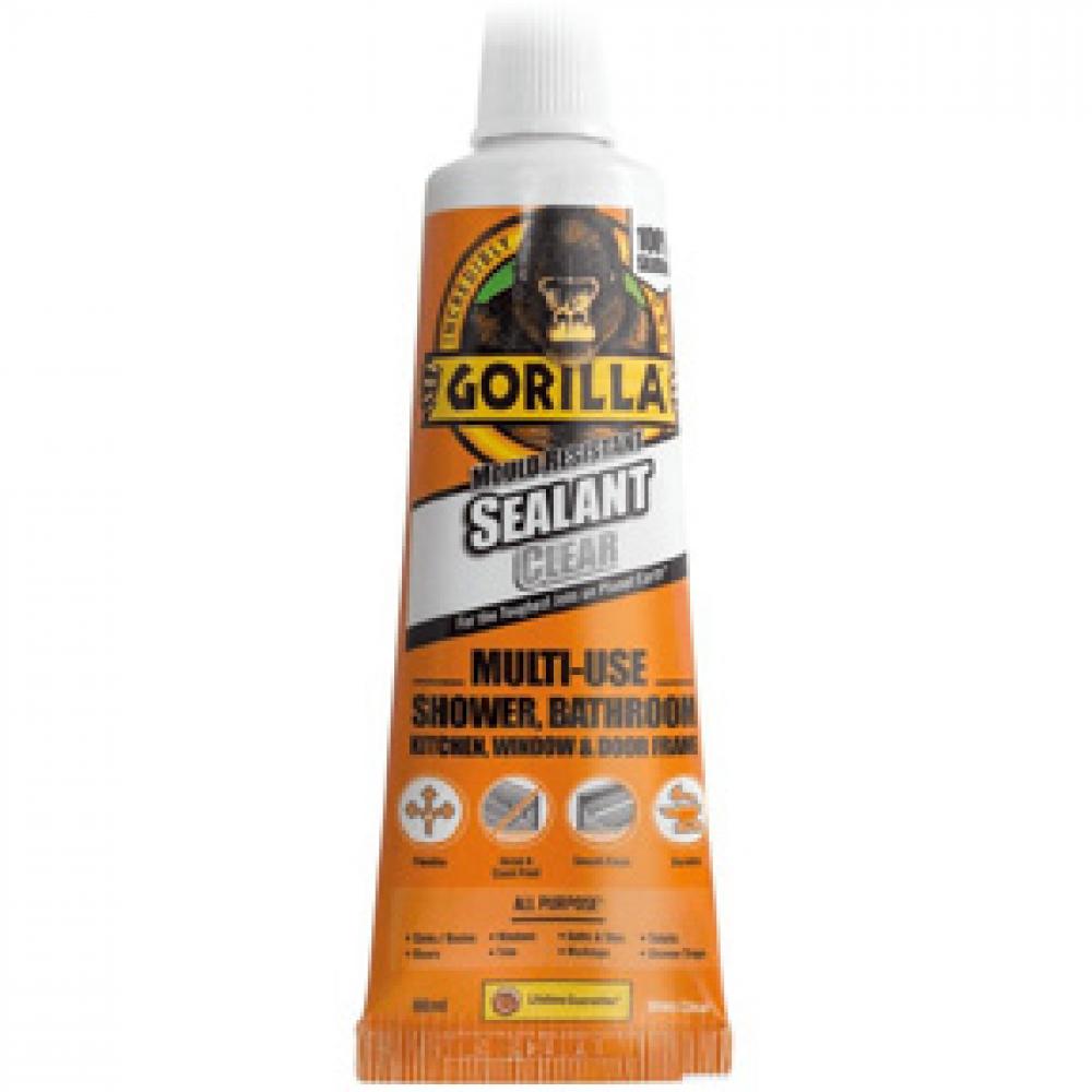 Gorilla A/P Silicone Sealant 295ml Clear<span class=' ItemWarning' style='display:block;'>Item is usually in stock, but we&#39;ll be in touch if there&#39;s a problem<br /></span>