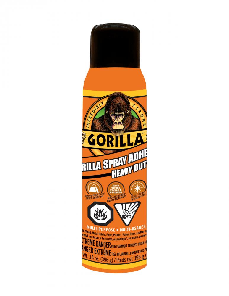 Gorilla Spray Adhesive 14oz<span class=' ItemWarning' style='display:block;'>Item is usually in stock, but we&#39;ll be in touch if there&#39;s a problem<br /></span>