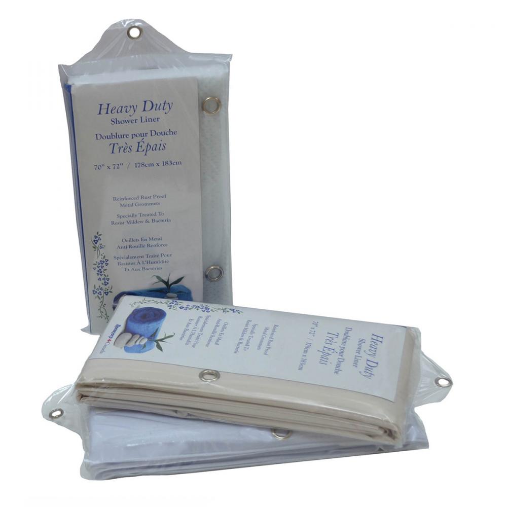 Heavy Duty Shower Curtain 70in X 72in White<span class=' ItemWarning' style='display:block;'>Item is usually in stock, but we&#39;ll be in touch if there&#39;s a problem<br /></span>