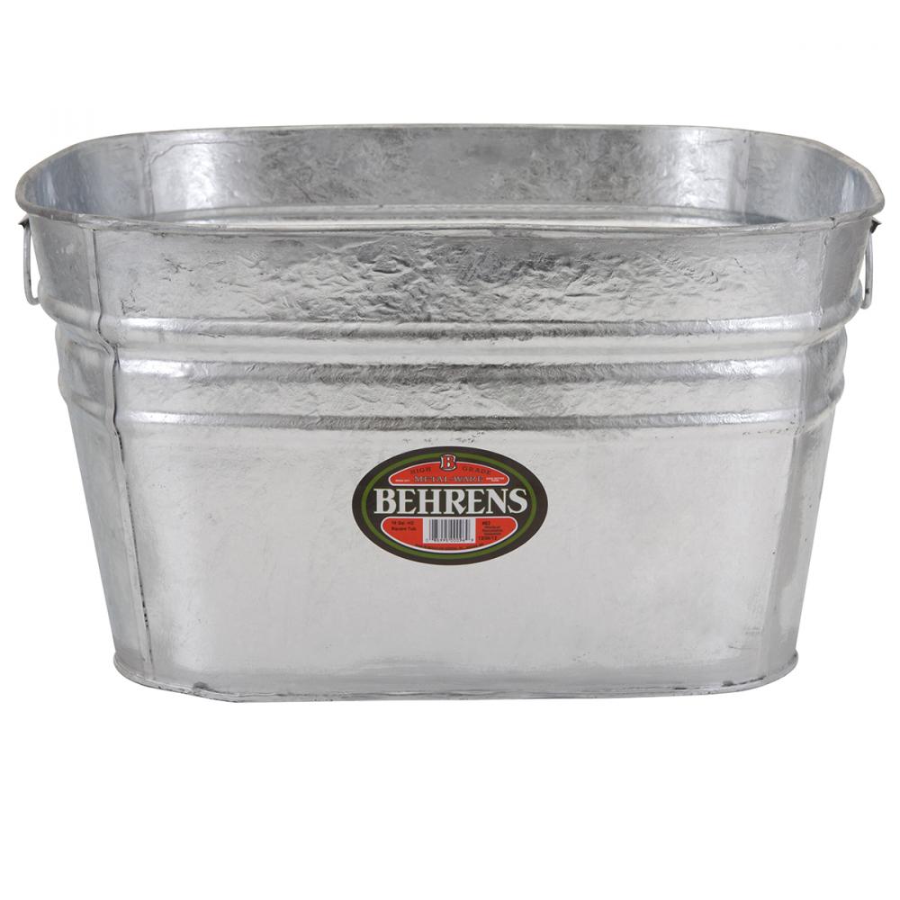 Wash Tub Square Hot Dipped Steel 58.5L/15.5Gal<span class=' ItemWarning' style='display:block;'>Item is usually in stock, but we&#39;ll be in touch if there&#39;s a problem<br /></span>
