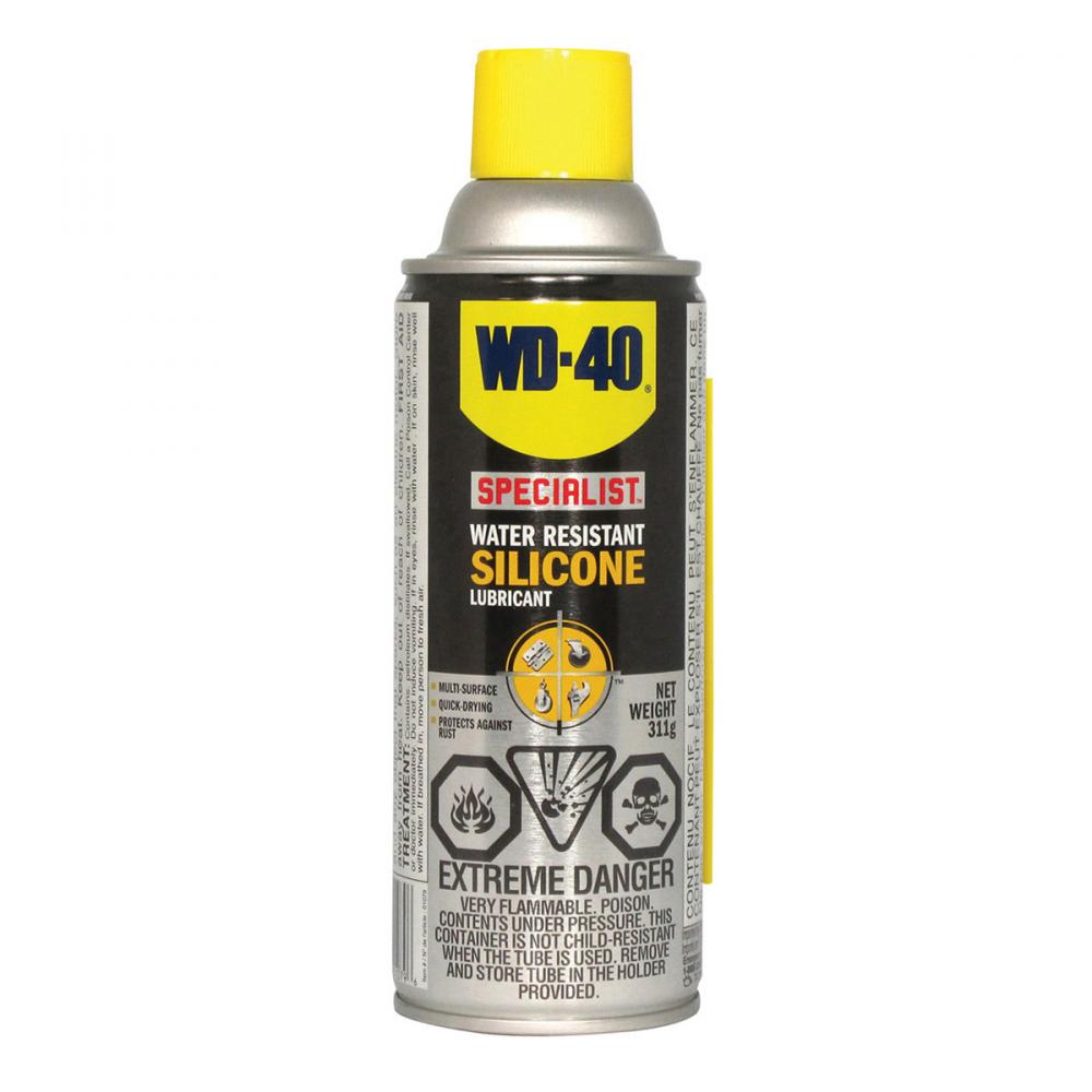 WD-40 Water Resistant Silicone Lubricant 311g<span class=' ItemWarning' style='display:block;'>Item is usually in stock, but we&#39;ll be in touch if there&#39;s a problem<br /></span>