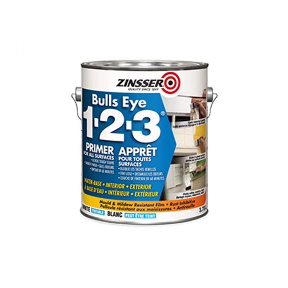 Bulls Eye 1-2-3® Water-Based Primer-Sealer 3.78L<span class=' ItemWarning' style='display:block;'>Item is usually in stock, but we&#39;ll be in touch if there&#39;s a problem<br /></span>