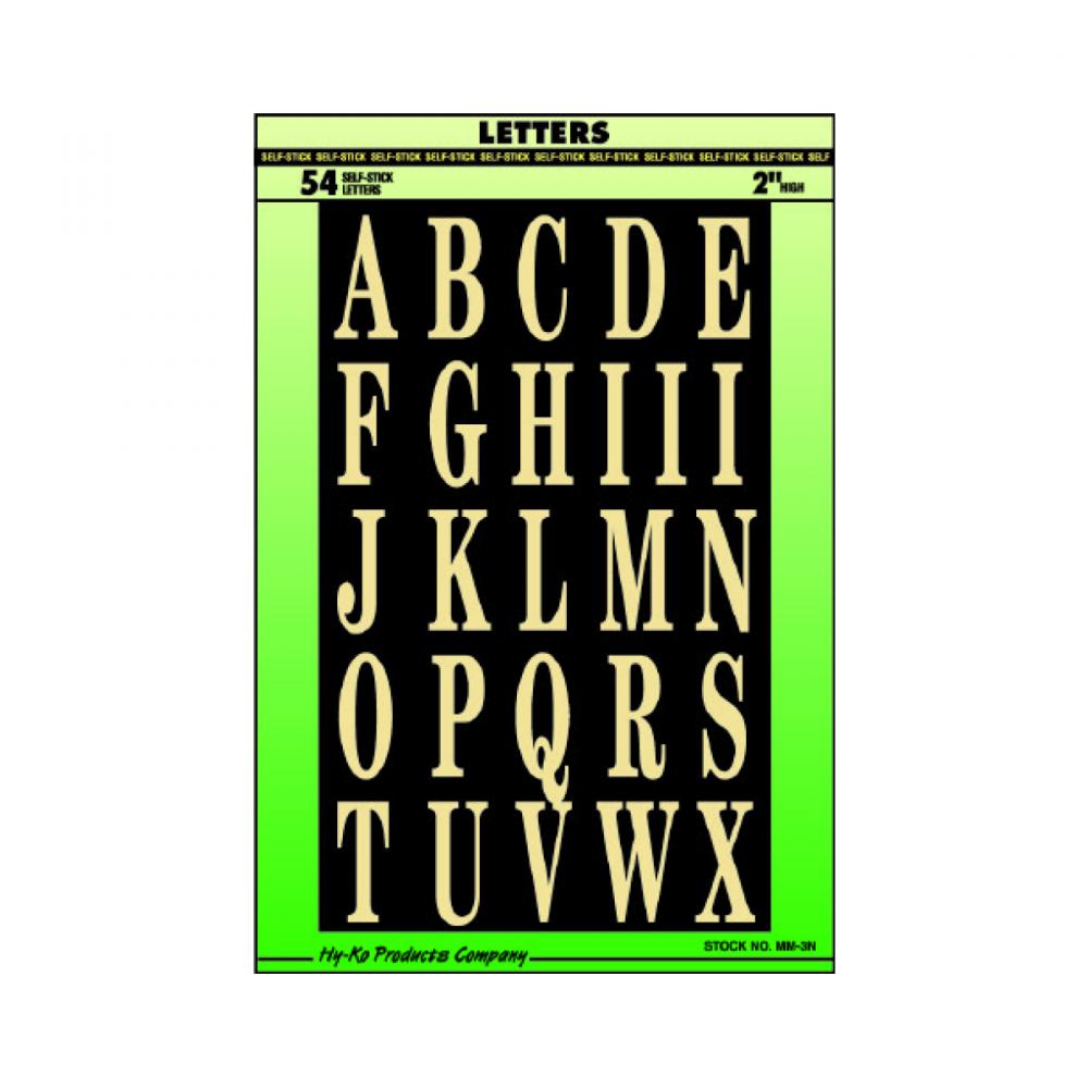 Letter Stick On 3in<span class=' ItemWarning' style='display:block;'>Item is usually in stock, but we&#39;ll be in touch if there&#39;s a problem<br /></span>