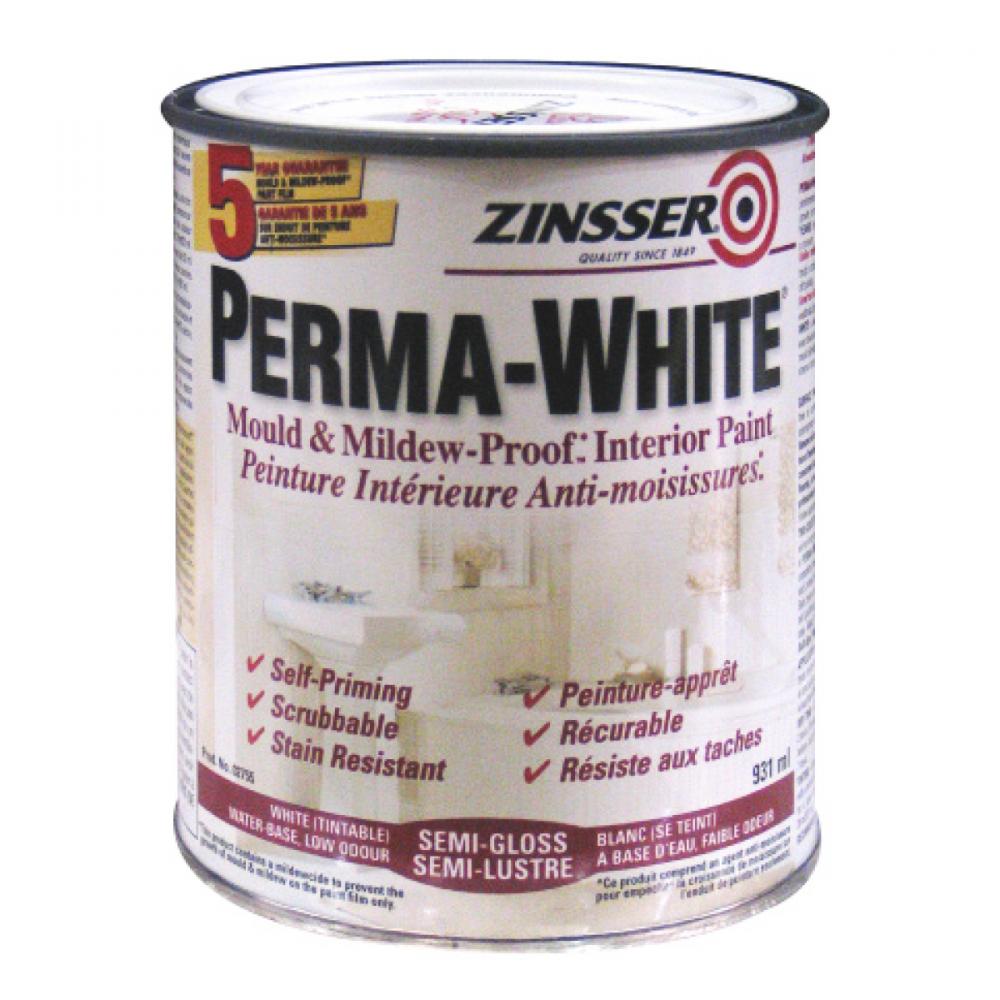 Perma-White® Mould & Mildew Proof Interior Paint 946ml  Semi Gloss<span class=' ItemWarning' style='display:block;'>Item is usually in stock, but we&#39;ll be in touch if there&#39;s a problem<br /></span>