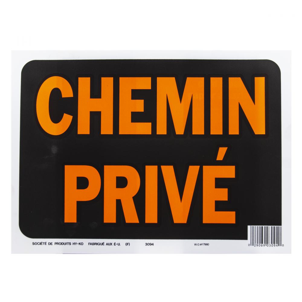 10pk Sign Chemin Prive 8.5in x 12in<span class=' ItemWarning' style='display:block;'>Item is usually in stock, but we&#39;ll be in touch if there&#39;s a problem<br /></span>