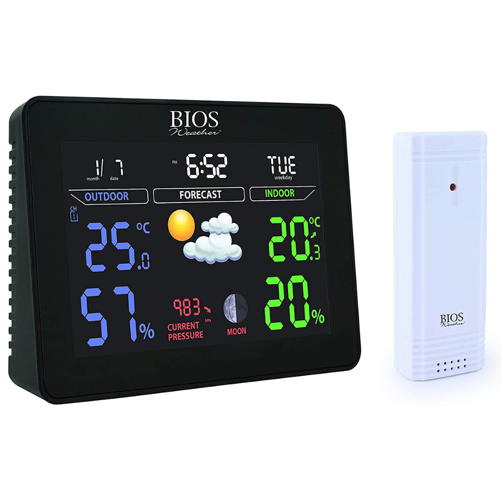 Wireless Colour Weather Station with Remote Sensor<span class=' ItemWarning' style='display:block;'>Item is usually in stock, but we&#39;ll be in touch if there&#39;s a problem<br /></span>