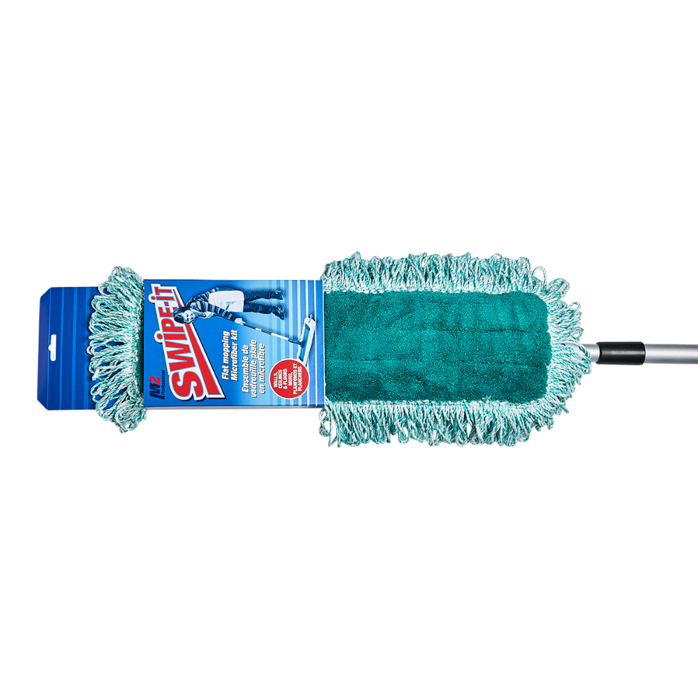 Swipe-It Flat Mop 18in with Microfiber With Velcro Frame & Telescopic Handle<span class=' ItemWarning' style='display:block;'>Item is usually in stock, but we&#39;ll be in touch if there&#39;s a problem<br /></span>