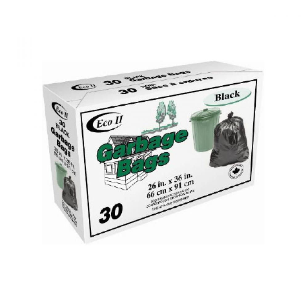 30PC Household Garbage Bags 26x36in Black<span class=' ItemWarning' style='display:block;'>Item is usually in stock, but we&#39;ll be in touch if there&#39;s a problem<br /></span>