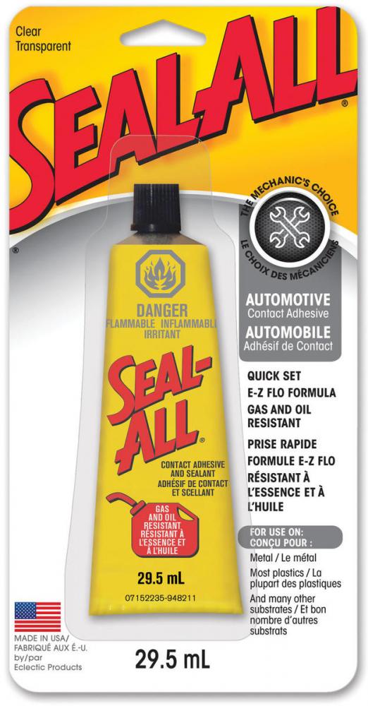 Seal All Adhesive & Sealant Clear 29.5ml/1oz<span class=' ItemWarning' style='display:block;'>Item is usually in stock, but we&#39;ll be in touch if there&#39;s a problem<br /></span>