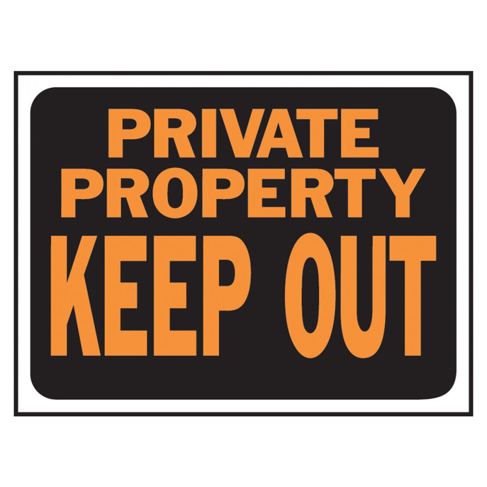10pk Sign Private Property Keep Out 8.5in x 12in<span class=' ItemWarning' style='display:block;'>Item is usually in stock, but we&#39;ll be in touch if there&#39;s a problem<br /></span>