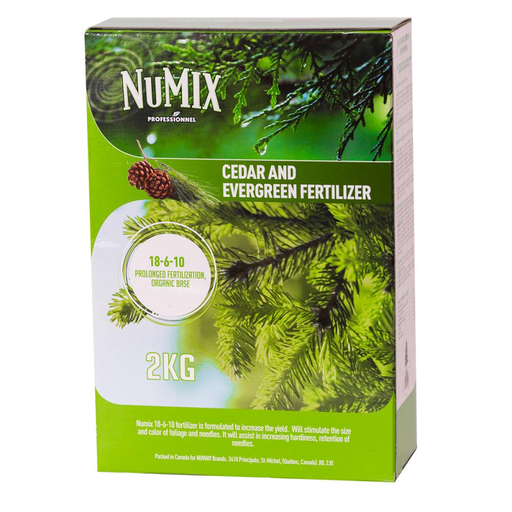 Numix Cedar and Evergreen Fertilizer 18-6-10 2kg<span class=' ItemWarning' style='display:block;'>Item is usually in stock, but we&#39;ll be in touch if there&#39;s a problem<br /></span>