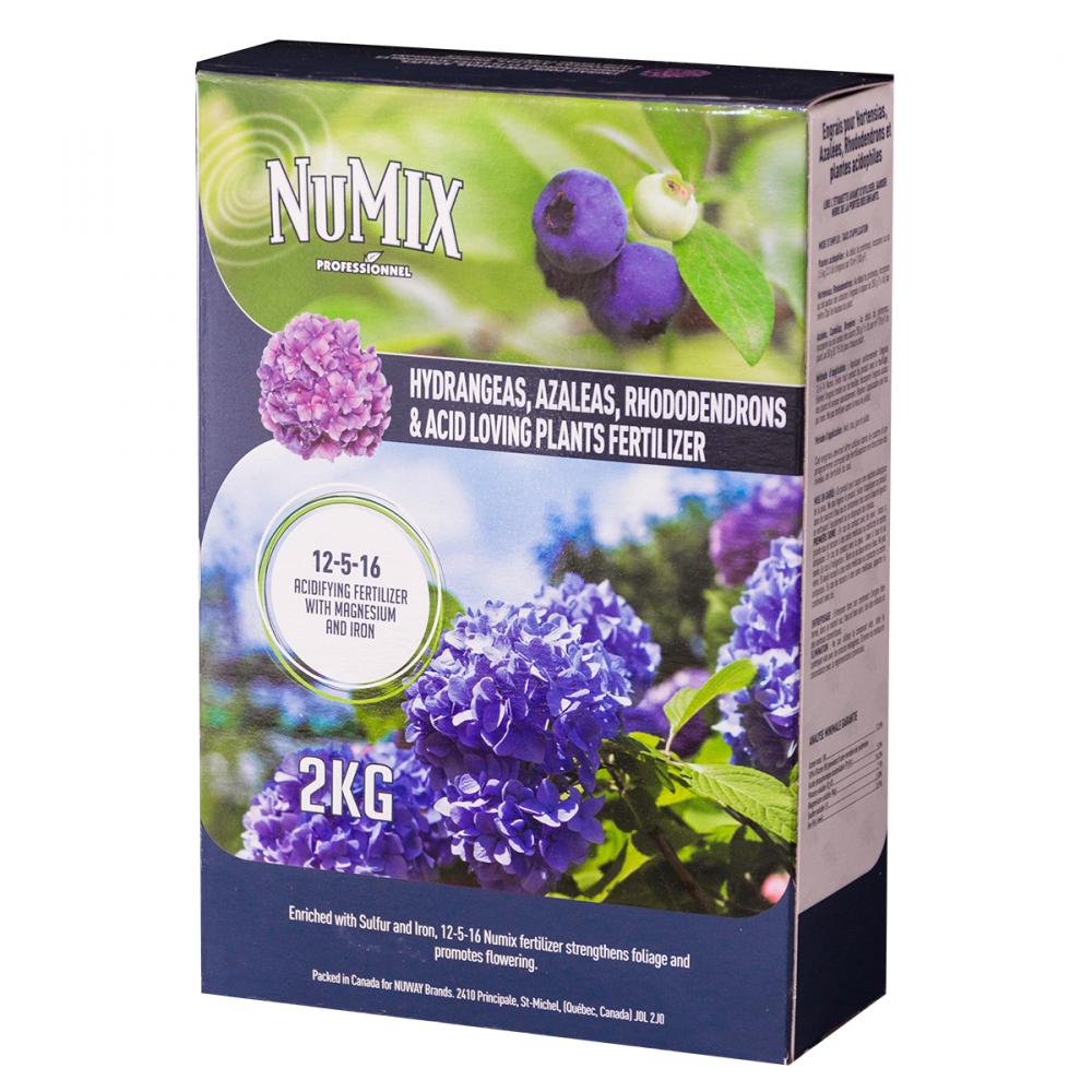 Numix Hydrangeas & Acid Loving Plants Fertilizer 2Kg 12-5-16<span class=' ItemWarning' style='display:block;'>Item is usually in stock, but we&#39;ll be in touch if there&#39;s a problem<br /></span>