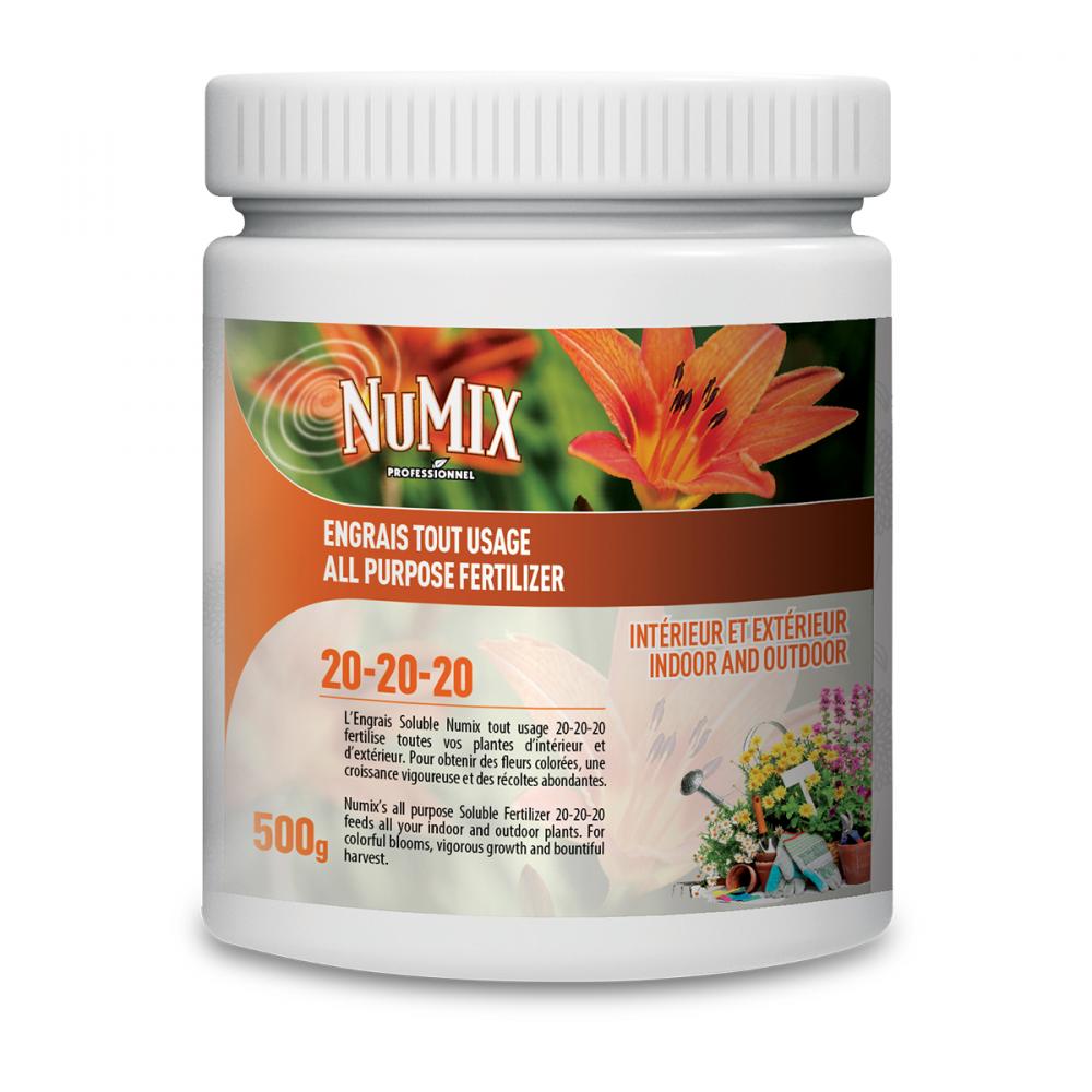 Numix All Purpose Fertilizer Water Soluble 500g 20-20-20<span class=' ItemWarning' style='display:block;'>Item is usually in stock, but we&#39;ll be in touch if there&#39;s a problem<br /></span>