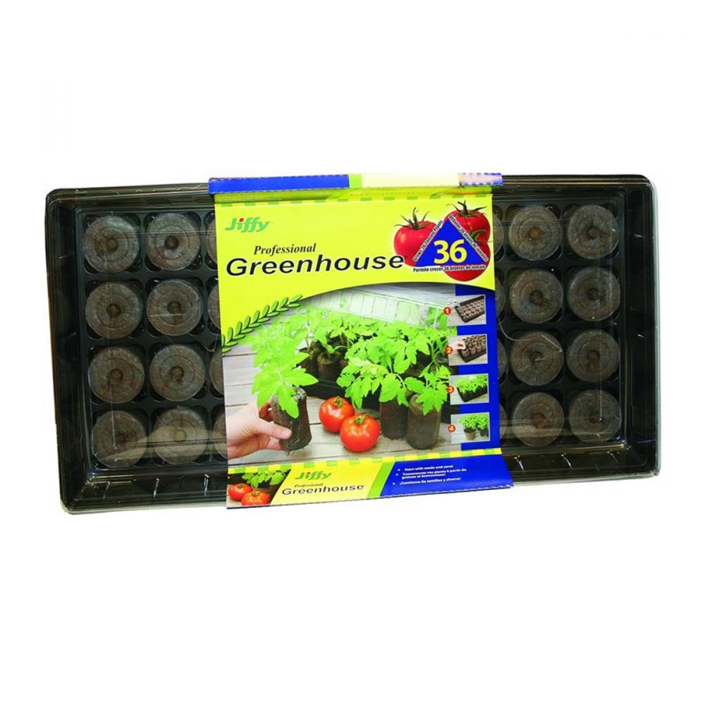 Jiffy Mini Tomato Greenhouse and 36 Pellets<span class=' ItemWarning' style='display:block;'>Item is usually in stock, but we&#39;ll be in touch if there&#39;s a problem<br /></span>