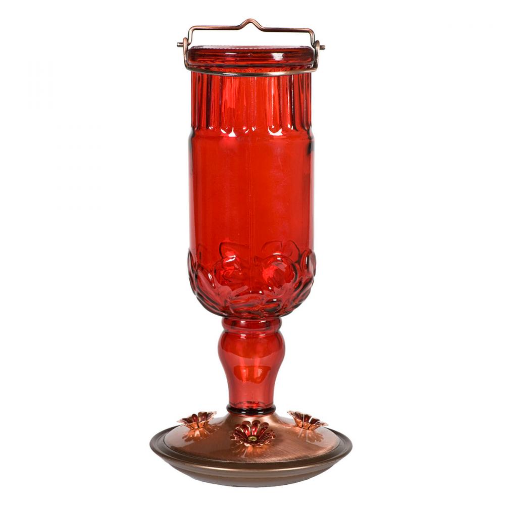 Hummingbird Feeder Antique Red Bottle 24oz<span class=' ItemWarning' style='display:block;'>Item is usually in stock, but we&#39;ll be in touch if there&#39;s a problem<br /></span>