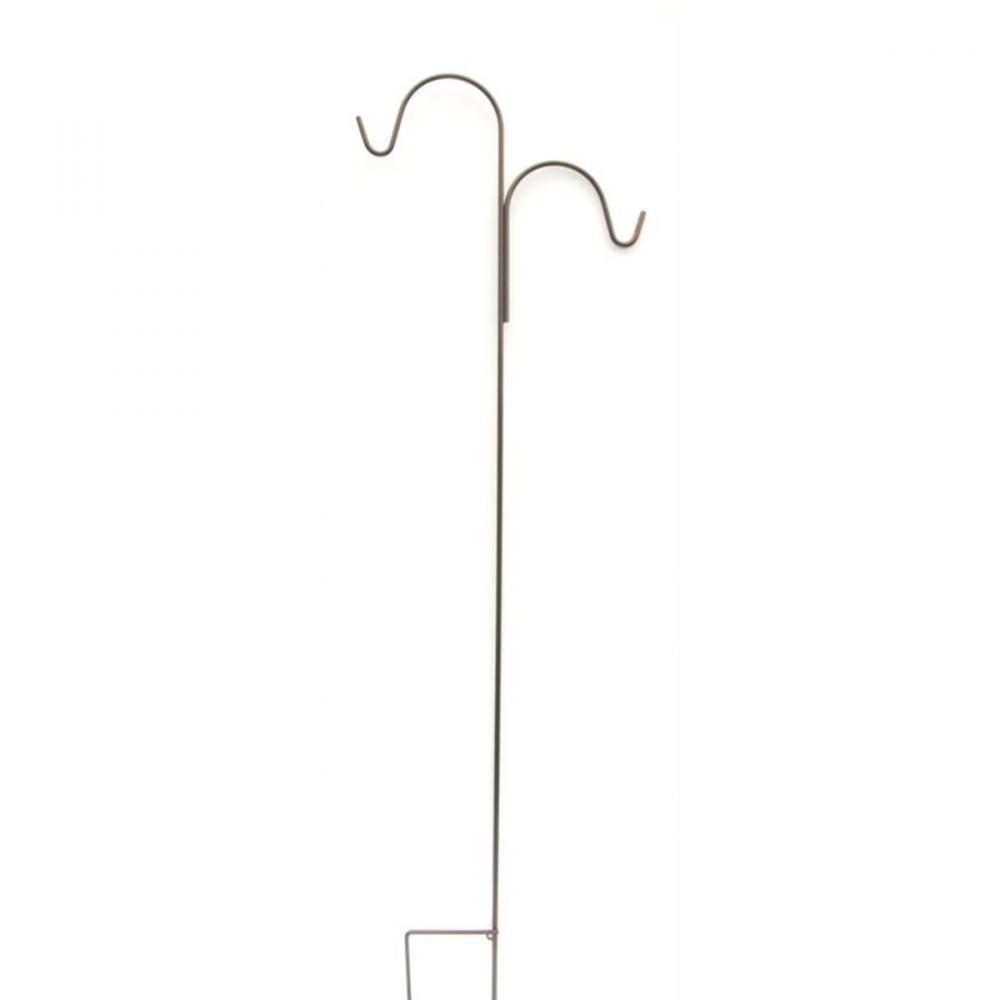 Garden Shepherd Hook Double Offset 84in Red<span class=' ItemWarning' style='display:block;'>Item is usually in stock, but we&#39;ll be in touch if there&#39;s a problem<br /></span>