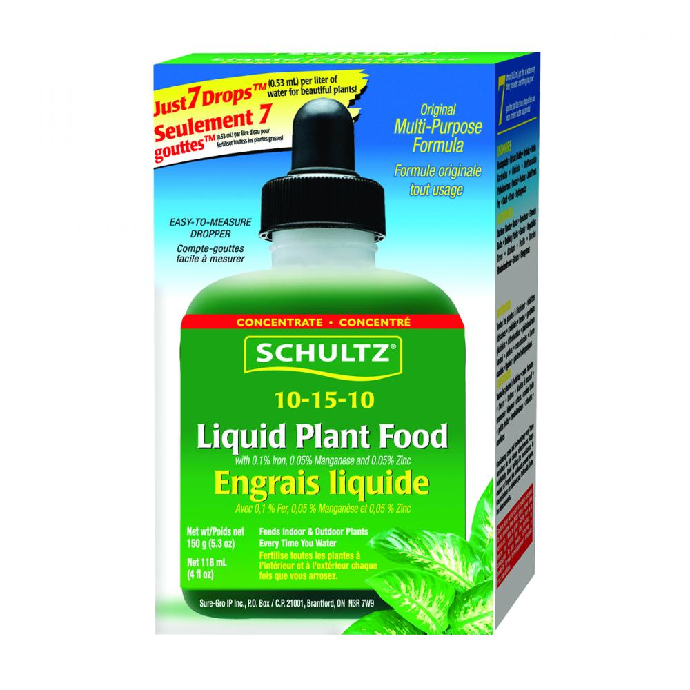 SCHULTZ Liquid Plant Food 10-15-10 8oz<span class=' ItemWarning' style='display:block;'>Item is usually in stock, but we&#39;ll be in touch if there&#39;s a problem<br /></span>