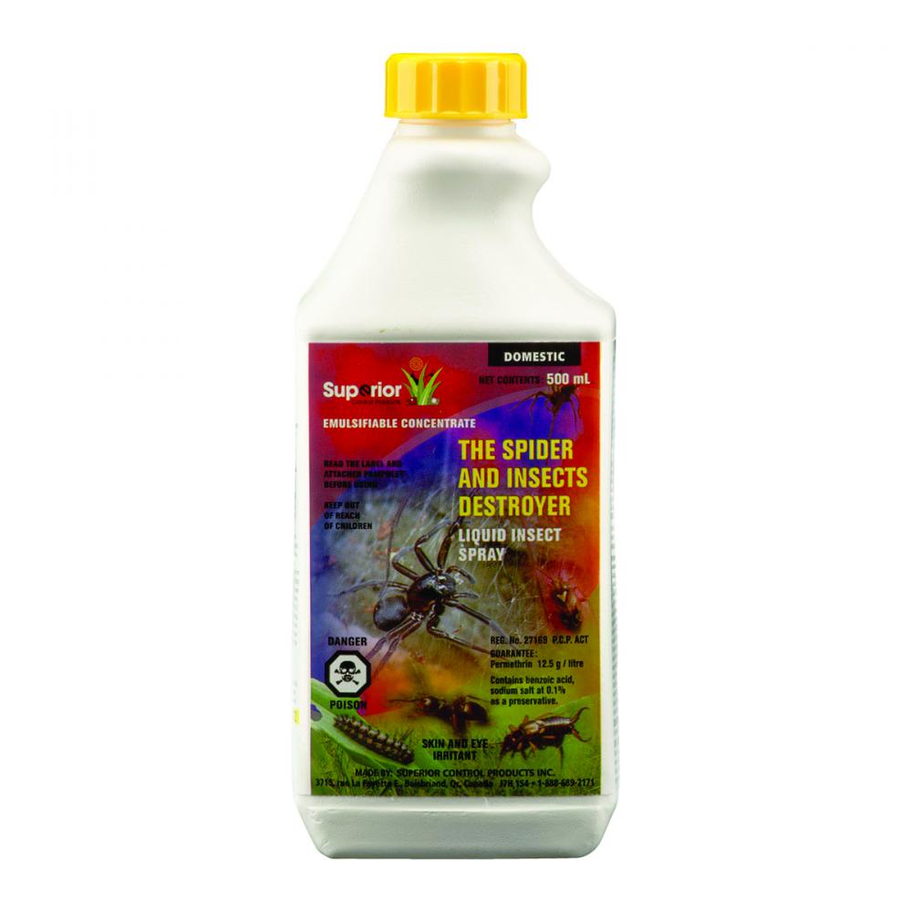 The Spider and Insect Destroyer Liquid Insecticide with Permethrin 250ml<span class=' ItemWarning' style='display:block;'>Item is usually in stock, but we&#39;ll be in touch if there&#39;s a problem<br /></span>