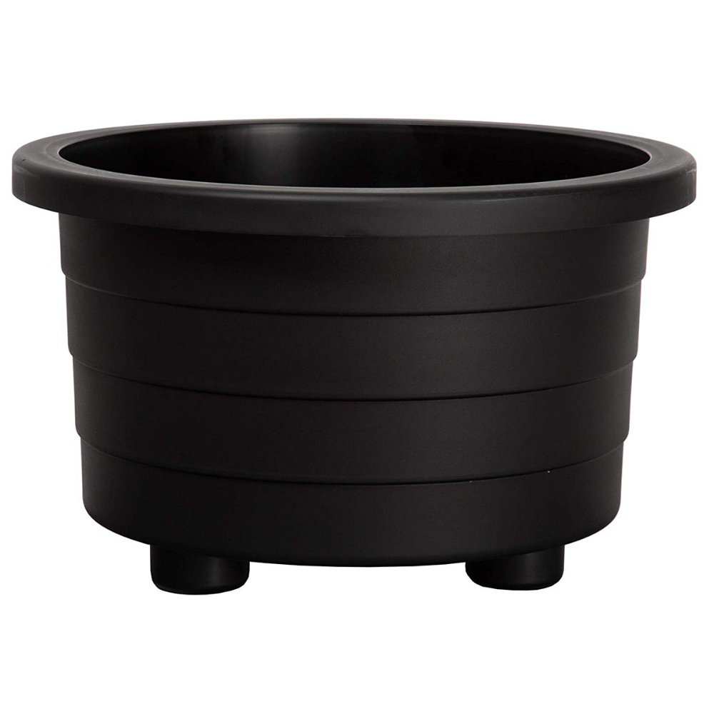 Futura Plastic Patio Planter with Drain Plug Square 16x16x10in Black<span class=' ItemWarning' style='display:block;'>Item is usually in stock, but we&#39;ll be in touch if there&#39;s a problem<br /></span>