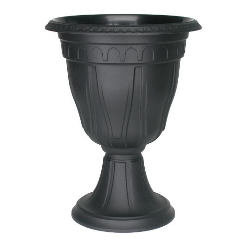 Azura Classic Planter Plastic Urn 15x20.5in Black<span class=' ItemWarning' style='display:block;'>Item is usually in stock, but we&#39;ll be in touch if there&#39;s a problem<br /></span>