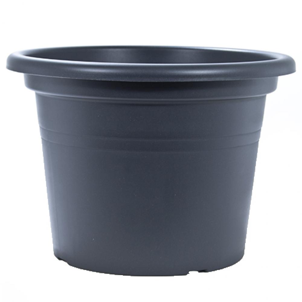 Tereplast Planter Plastic Round Cilindro Anthracite 10in<span class=' ItemWarning' style='display:block;'>Item is usually in stock, but we&#39;ll be in touch if there&#39;s a problem<br /></span>