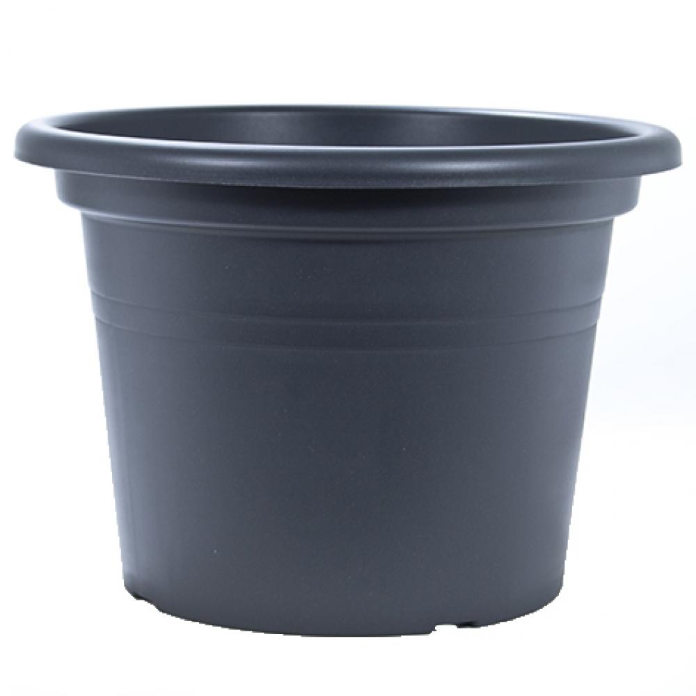 Tereplast Planter Plastic Round Cilindro Anthracite 12in<span class=' ItemWarning' style='display:block;'>Item is usually in stock, but we&#39;ll be in touch if there&#39;s a problem<br /></span>