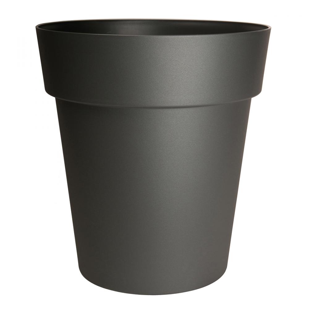 Viva Self-Watering Planter Plastic Round 17x19in Slate<span class=' ItemWarning' style='display:block;'>Item is usually in stock, but we&#39;ll be in touch if there&#39;s a problem<br /></span>