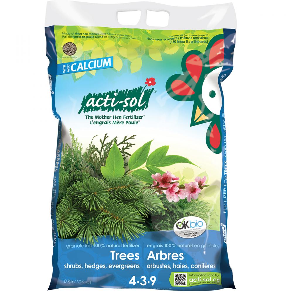 Acti-Sol Trees/Shrubs/Hedges & Evergreens Fertilizer 8Kg 4-3-9<span class=' ItemWarning' style='display:block;'>Item is usually in stock, but we&#39;ll be in touch if there&#39;s a problem<br /></span>