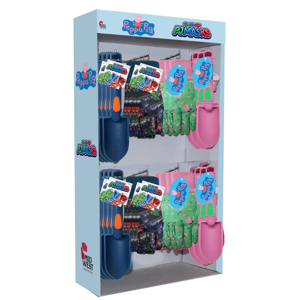 44PC Display Gloves Garden(24Pair) & Trowels(20) Kids Hasbro<span class=' ItemWarning' style='display:block;'>Item is usually in stock, but we&#39;ll be in touch if there&#39;s a problem<br /></span>