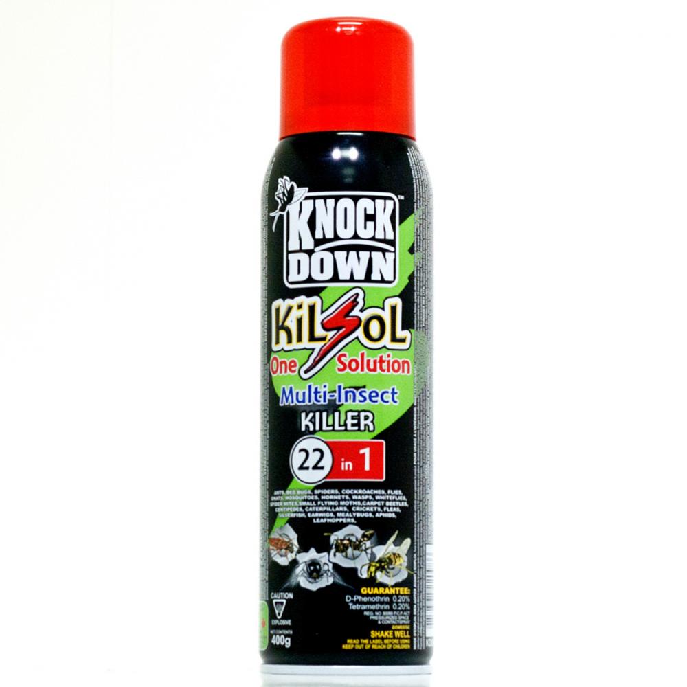 Kilsol™ One Solution™ Multi-Insect Killer Aerosol 400g<span class=' ItemWarning' style='display:block;'>Item is usually in stock, but we&#39;ll be in touch if there&#39;s a problem<br /></span>