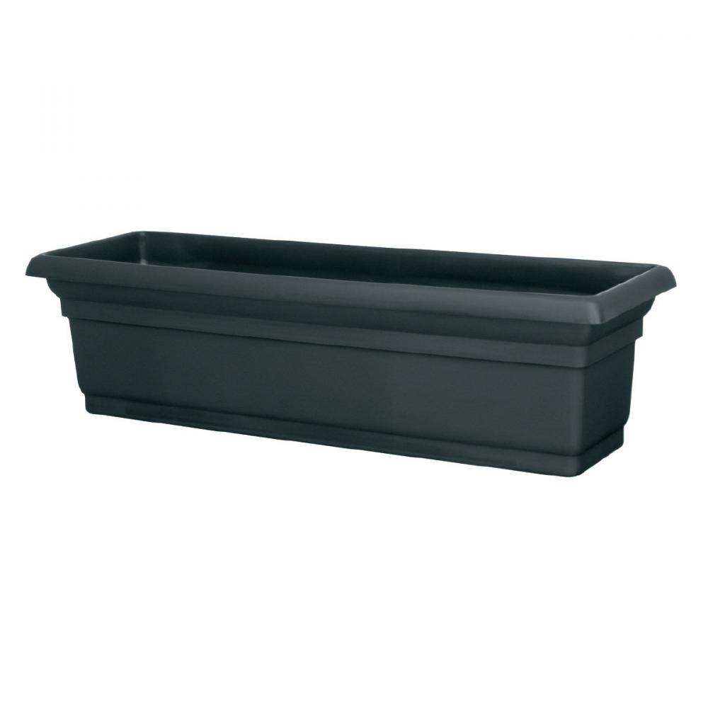 Distinction Window Box Planter Plastic No Bracket 24x7in Black<span class=' ItemWarning' style='display:block;'>Item is usually in stock, but we&#39;ll be in touch if there&#39;s a problem<br /></span>